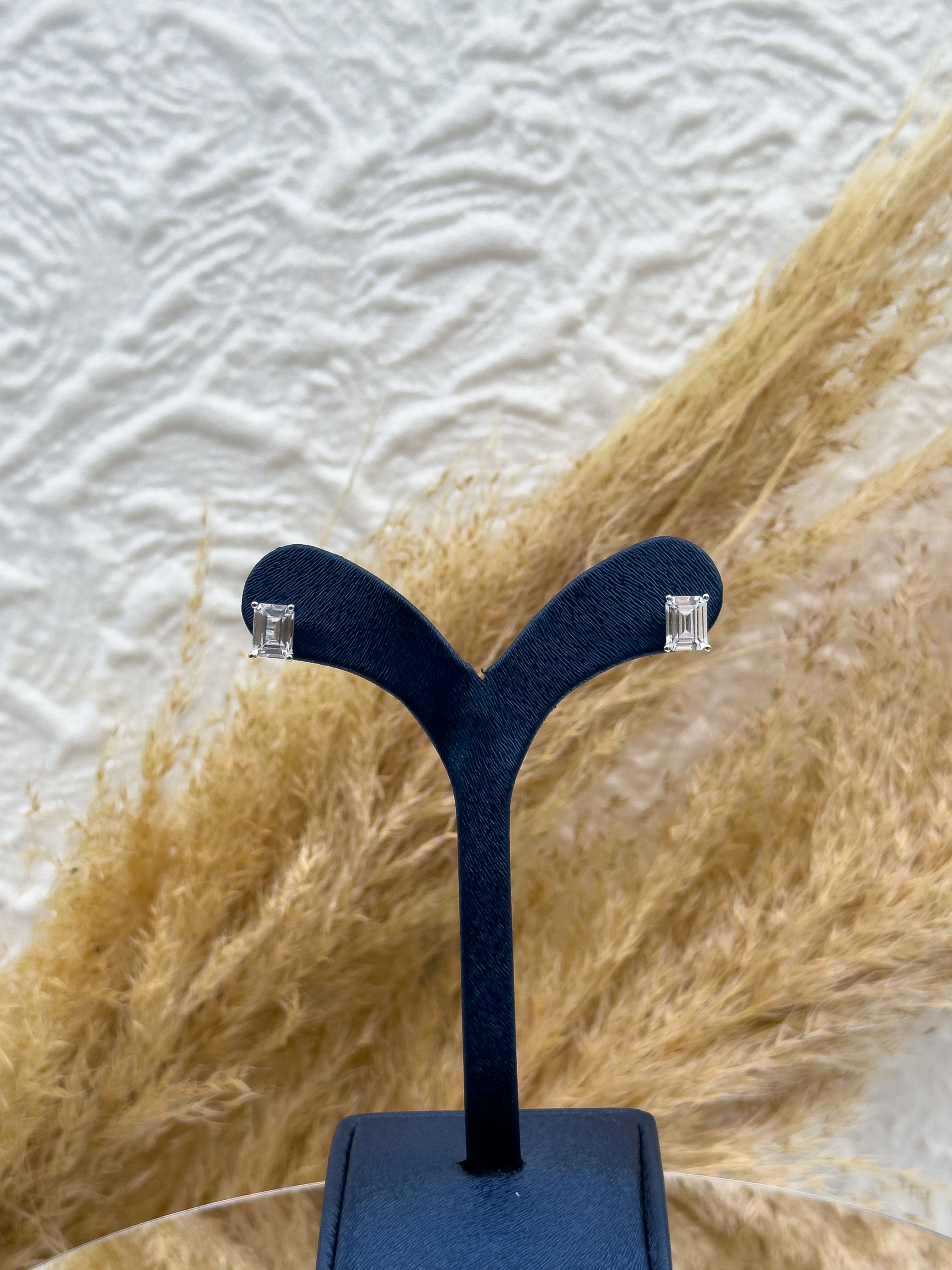 925 Ayar Gümüş Baget Taşlı Pırlanta Montür 4’lü Kadın Takı Seti